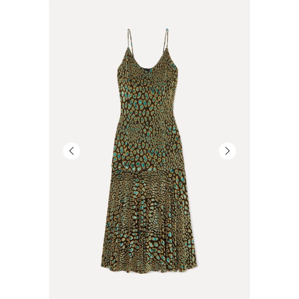 Caroline Constas Metallic Kai Midi Dress